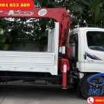 Xe tải 7 Tấn Hyundai HD700 Đồng Vàng gắn cẩu 3 Tấn 4 Khúc UNIC URV344